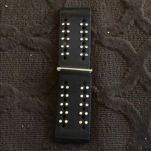 Black studded belt
